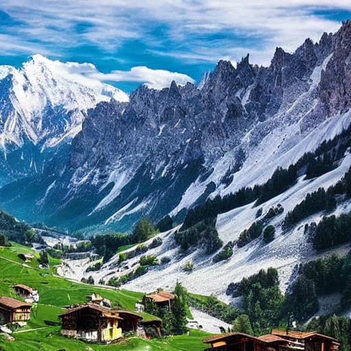 A view of the Alps that looks like a dream. (swissxprint.ch)