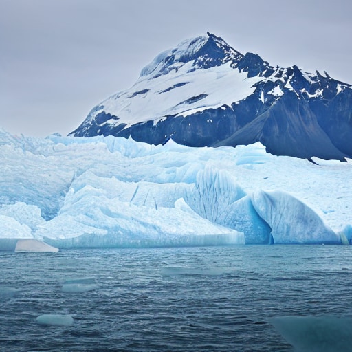 A glacier breaking into the sea. (Marco Uras)